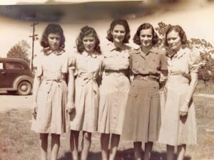 The five Neel sisters, Loyce, Joyce, Thelma, Mary, and Ethel