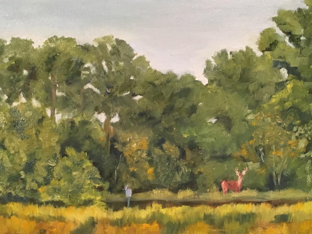 Oil on canvas, 18x24, Tammy Brown, 2015,Landscape Paintings Bastrop TX and the Lost Pines